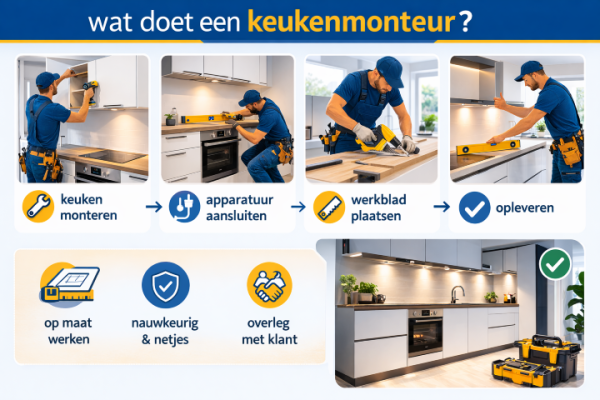 Alles over het beroep keukenmonteur Wat doet een keukenmonteur